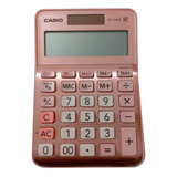 Calculadora Casio Escritorio Acabado Metal Rosa Ms-120fm-pk