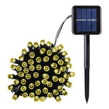  Kit 10 Pisca Pisca  Solar Natal Led 100 Lampadas Branco