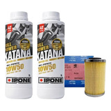 Kit Filtro Aceite + Ipone Katana 10w50 Dominar 400 - Gaona!