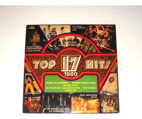 17 Top Hits 1980 Kiss Gaynor Kayak Lp Vinilo