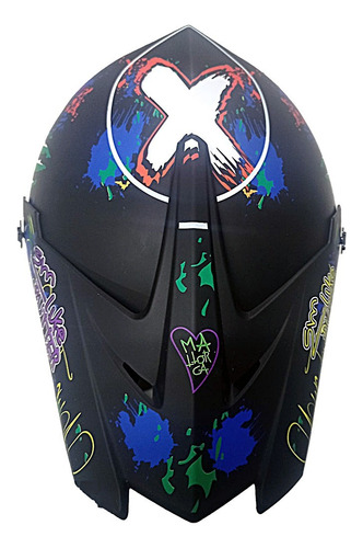 Casco De Moto Con Careta 