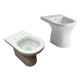 Combo Ferrum Varese Inodoro Corto Bidet Monocomando