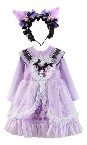 Vestido Sanrio Kurome Melody Mesh Saia Lolita Princess