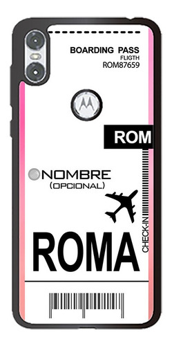 Funda One Vision Zoom Boleto Avion Roma  Personalizada