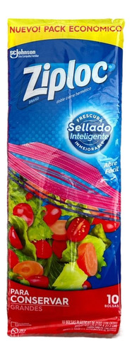 Bolsas Ziploc Para Conservar - Grandes 10unid