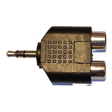 10 Plug Conector  Adaptador Plug  P2 Stereo/2 Jack Rca