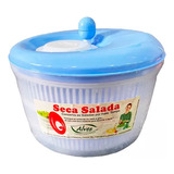 Centrífuga De Salada Secador De Verduras Grande 4,5 Litros Cor Azul