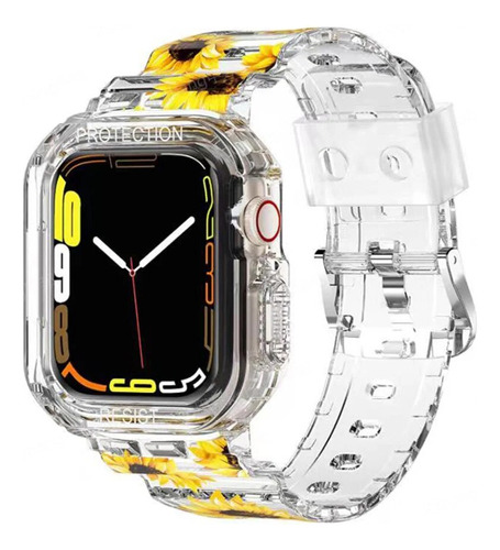 Funda Transparente Y Correa Para Apple Watch Series 8 7 6