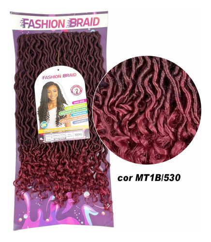 Cabelo Crochet Fashion Braid Goddess B Aplique Cachos Dread