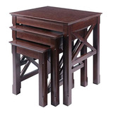 Winsome Wood Xola 3pc Nesting Table