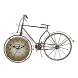 Arte Clásico Forma De Bicicleta Reloj Mudo Decoración