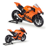 Ktm Rc 8c Top Motorcycle Racing Miniatura Metal Con Soporte