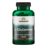 L-glutamine Aminoácido 500mg/ 100cap Swanson