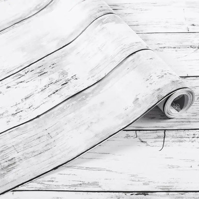 Papel De Contacto Arthome White Wood De 17 X 120 Pulgadas...