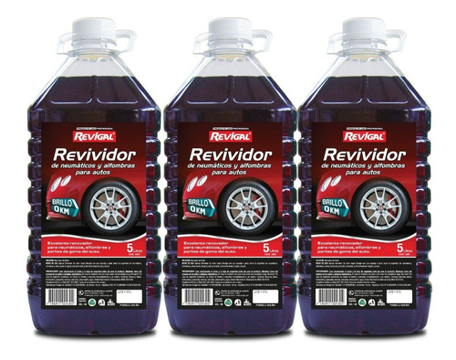 Revividor De Negro Revigal 3 Bidones X 5 L. 