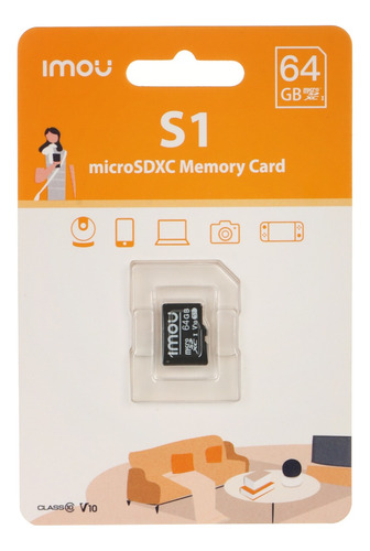 Tarjeta Memoria Micro Sd Imou Video Vigilancia 64gb Clase 10