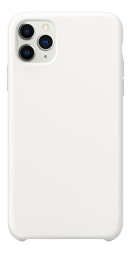 Capa Capinha Silicone Compatível Com Apple iPhone 11 Pro Max Cor Branco