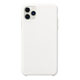 Capa Capinha Silicone Compatível Com Apple iPhone 11 Pro Max Cor Branco