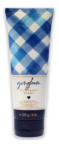 Creme Gingham Body Cream Bath & Body Works 226g Impor. U.s.a