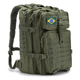 Modus Mochila Masculina Impermeável Exército 50l Cor Verde Escuro