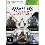 Jogo Assassin's Creed Ezio Trilogy Xbox360(leia A Descrição)