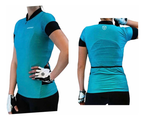 Remera Jersey Casaca Vairo Acqua Ciclista Mujer C-958