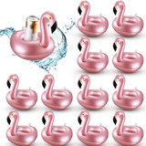 ~? 12 Piezas Soporte De Bebida Inflable Flamingo Drink Float