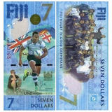 Grr-billete De Fiji 7 Dollars 2017 - Rugby