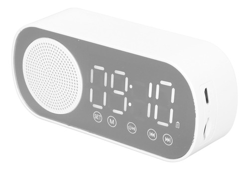 Reloj Despertador Digital Hifi Fm Radio Recargable Bluetooth