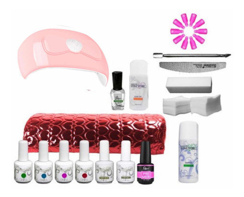 Kit Esmaltado Permanente + Lámpara Led Uv  Uñas Manicure