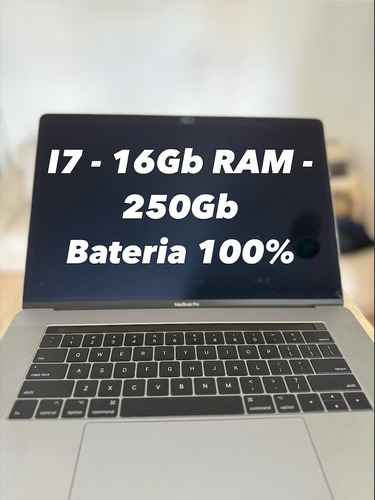 Macbook Pro I7 - Bateria 100% - 16gb Ram - 256gb Ssd - 15.6'