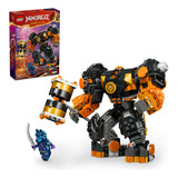 Set Lego Ninjago 71806 Mech Elemental De La Tierra 235 Pz