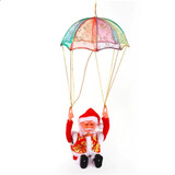 Decoração Papai Noel Paraquedista Musical Natal Divertido 