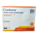 Venda Gasa Elasticada Cranberry / 8cm X 4mts / 20 Unidades