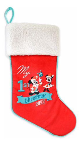 Bota Papai Noel Natal Meu Primeiro Natal 2023 Mickey Disney