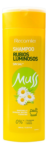 Champú Muss Sin Sal Rubios Luminosos - Manzanilla, Biotina