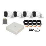 Kit Cctv 4 Cámaras 2mpx Micrófono Integrado Dvr 4ch 1tb 