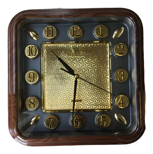 Reloj De Pared Decorativo P733b 30x30 Cm