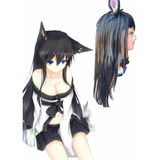 Peluca + Orejas Disfraz O Cosplay Neko Girl Kawaii Animé