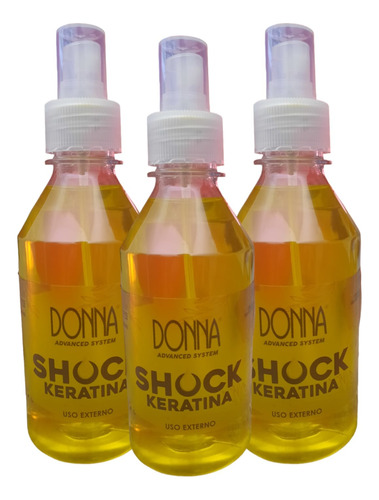 Pack X3 Un Shock De Keratina Donna 300ml