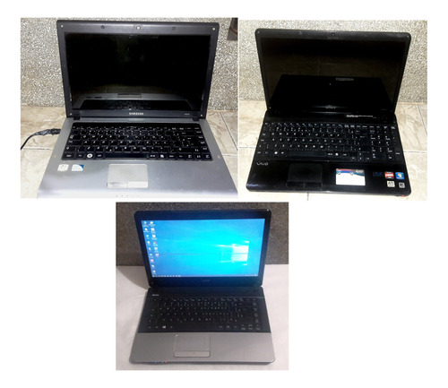 Lote Com 3 Notebooks Pra Tecnicos