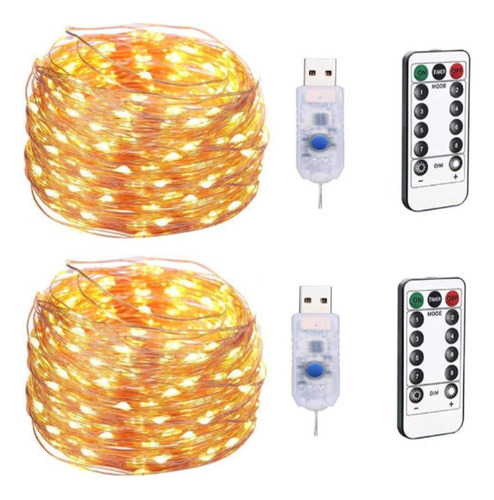 2pz Adornos Navidad Solar Luces Led Navidad 20m200 Luces