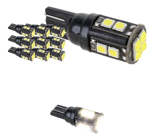 Kit 10 Focos De Pellizco 12 Led Canbus Smd Super Potente F1