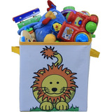 Caixa Organizadora Para Brinquedo Estampada Montessoriana Quarto Infantil 