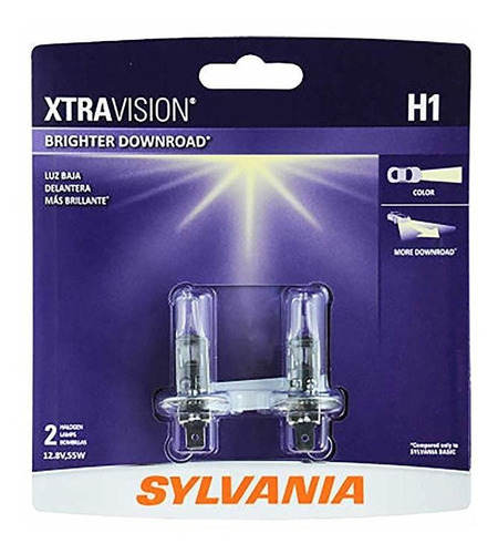 Sylvania - H1 Xtravision - Alto Rendimiento Halógeno Bulbo D