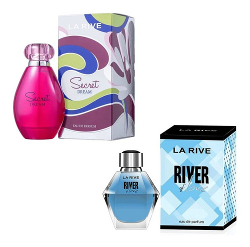 Kit 2 Perfumes Femininos La Rive Secret Dream+river Of Love