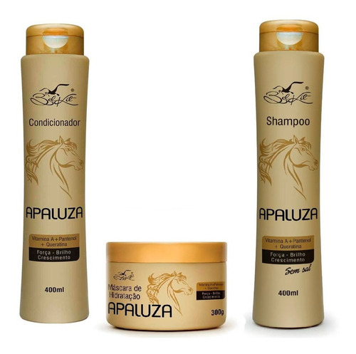 2 Kits Apaluza Belkit - (shampoo , Cond. , Máscara) Atacado