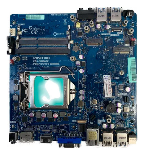 Placa Mãe Positivo Mini 6 E Sétima Pib150dp Piq170do Ddr3