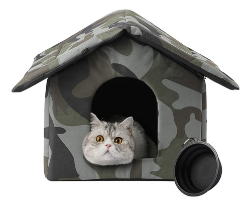 Furbulous Casa Plegable Para Gatos Y Cachorros, Refugio Par.