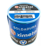 Estaño Eximetal 60/40 Por Rollo 1kgr 1mm- Ind.arg.-prontoluz